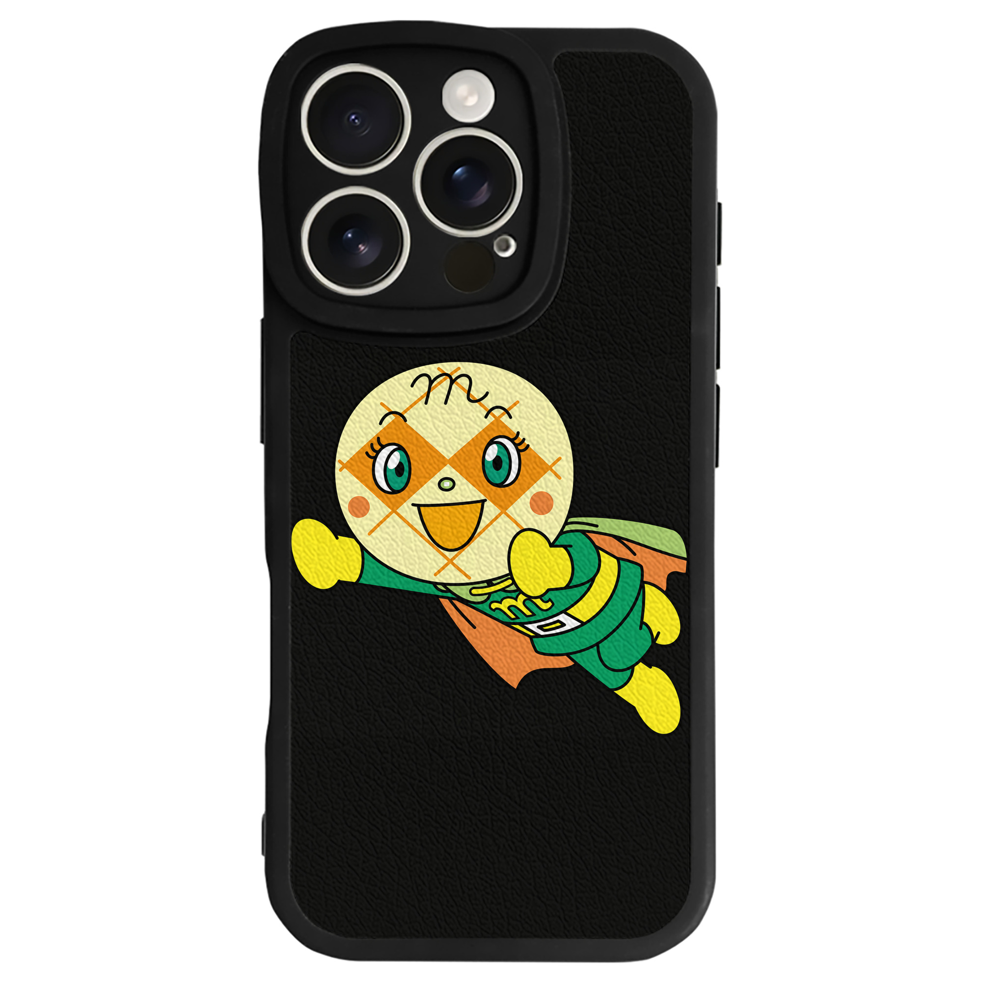 （画像用） アンパンマン Anpanman 【iPhone 16シリーズ対応】シリコンスマホケース（レザー調） 材質：シリコン